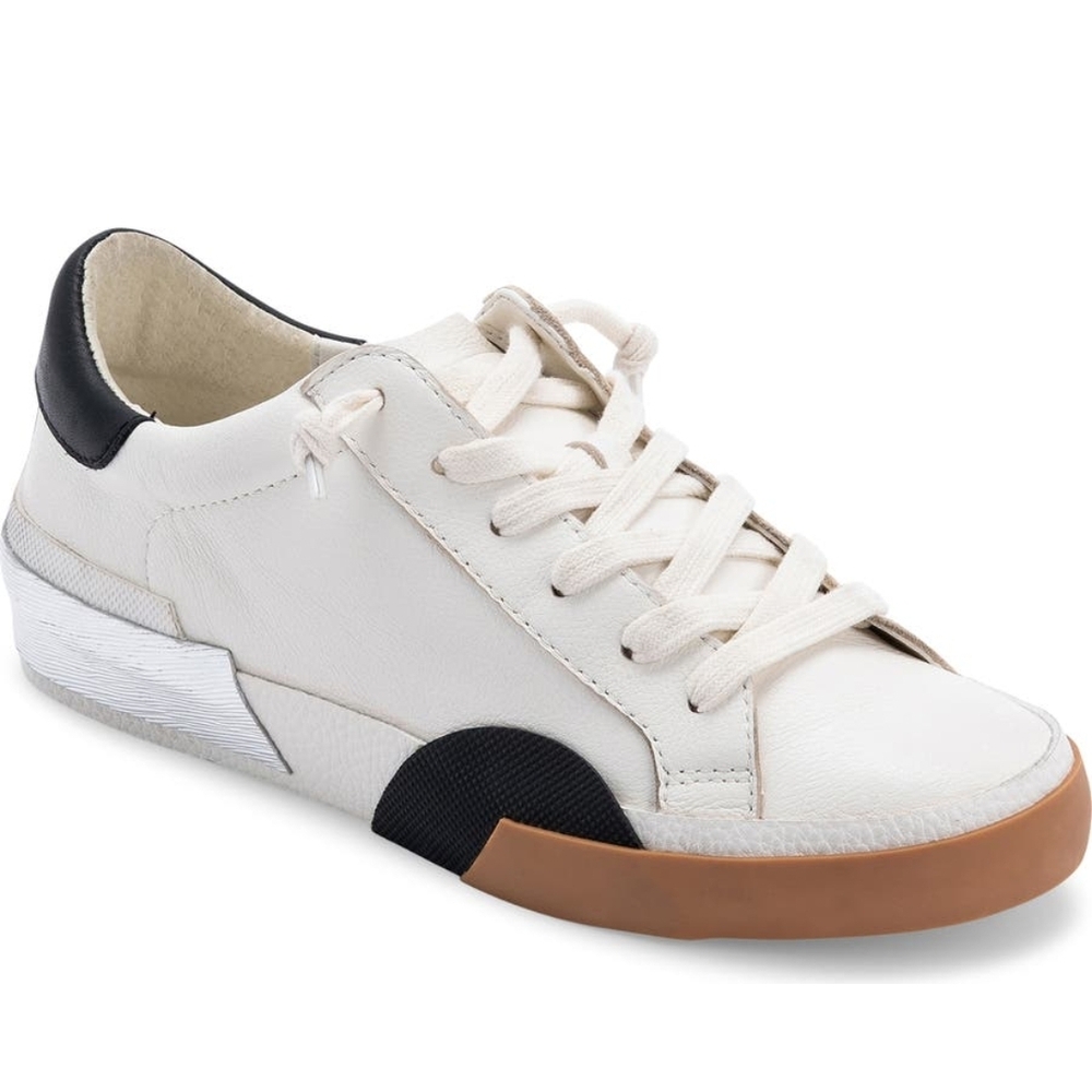Women's White and Black Sneakers